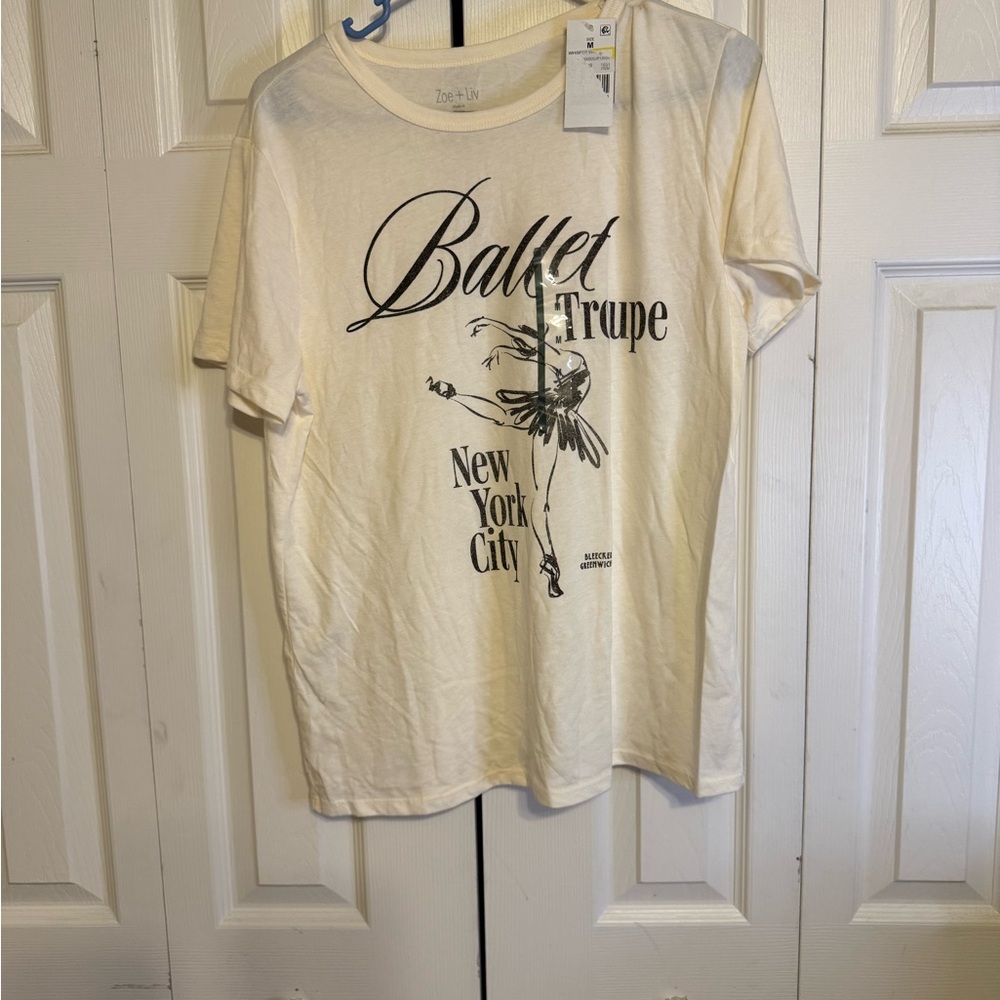 Zoe + Liv Cream Ballet Troupe Tee‎